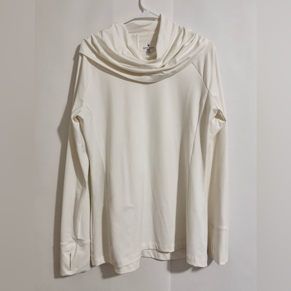 Spyder Cream Cowl Neck Top Tunic